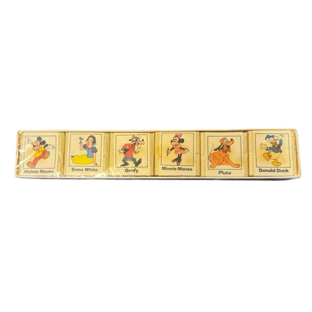 Vintage Walt Disney Fantasyland Fun Bath‎ Cubes Ben Rickert Sealed